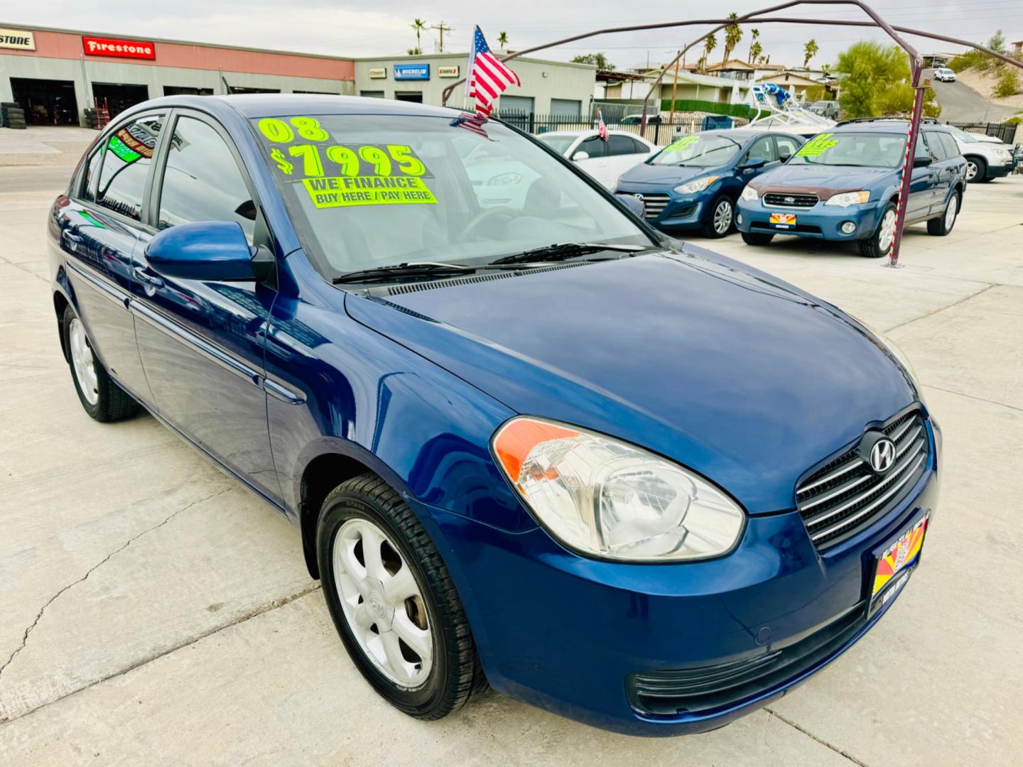 2008 Blue Hyundai Elantra GT A/T (KMHD35LH1GU) with an 2.0L L4 16V DOHC engine, 6A transmission, located at 2190 Hwy 95, Bullhead City, AZ, 86442, (928) 704-0060, 0.000000, 0.000000 - 2008 Hyundai Elantra GT. automatic. bluetooth. only 69k miles Clean Carfax. Free warranty. In house financing available. - Photo#0